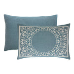 Lightweight Cotton Jacquard Bedspread Set – 3‐Piece Floral Scroll