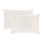 Lightweight Cotton Jacquard Bedspread Set – 3‐Piece Floral Scroll