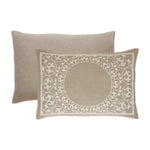 Lightweight Cotton Jacquard Bedspread Set – 3‐Piece Floral Scroll