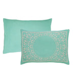 Lightweight Cotton Jacquard Bedspread Set – 3‐Piece Floral Scroll