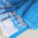Cotton Solid Jacquard Hand Towel Set 6 Piece - Marble