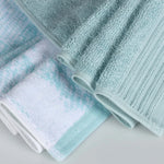 Marble Cotton Jacquard and Solid Towel Set 6 Piece