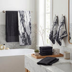 Marble Solid and Jacquard Assorted Cotton Towel Set - 10 Piece
