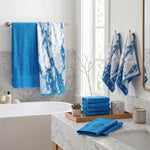 Marble Solid and Jacquard Assorted Cotton Towel Set - 10 Piece