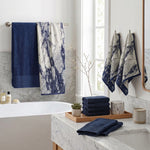 Marble Solid and Jacquard Assorted Cotton Towel Set - 10 Piece