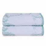 Marble Velour Oversized Cotton Bath Sheets – 2 Piece Set