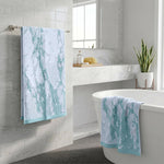 Marble Velour Oversized Cotton Bath Sheets – 2 Piece Set