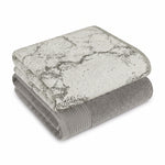 Marble & Solid Oversized Cotton Bath Sheets – Mixed 2 Piece Set