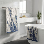Marble Velour Oversized Cotton Bath Sheets – 2 Piece Set