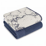Marble & Solid Oversized Cotton Bath Sheets – Mixed 2 Piece Set