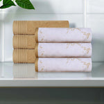 Cotton Solid Jacquard Hand Towel Set 6 Piece - Marble