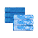 Cotton Solid Jacquard Hand Towel Set 6 Piece - Marble