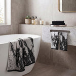 Marble Jacquard and Solid Assorted Cotton Towel Set - 6 Piece