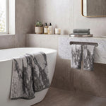 Marble Jacquard and Solid Assorted Cotton Towel Set - 6 Piece