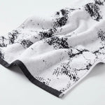 Marble Jacquard and Solid Assorted Cotton Towel Set - 6 Piece
