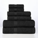 Miami 100% Cotton 6-Piece Towel Set - Lightweight & Quick-Drying