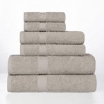Miami 100% Cotton 6-Piece Towel Set - Lightweight & Quick-Drying