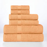 Miami 100% Cotton 6-Piece Towel Set - Lightweight & Quick-Drying