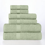 Miami 100% Cotton 6-Piece Towel Set - Lightweight & Quick-Drying