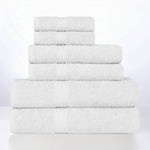 Miami 100% Cotton 6-Piece Towel Set - Lightweight & Quick-Drying