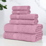 Miami 100% Cotton 6-Piece Towel Set - Lightweight & Quick-Drying