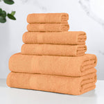 Miami 100% Cotton 6-Piece Towel Set - Lightweight & Quick-Drying