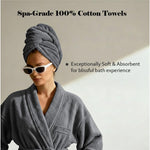Miami 100% Cotton 6-Piece Towel Set - Lightweight & Quick-Drying