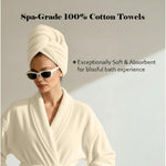 Miami 100% Cotton 6-Piece Towel Set - Lightweight & Quick-Drying