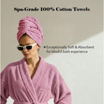 Miami 100% Cotton 6-Piece Towel Set - Lightweight & Quick-Drying