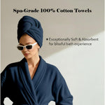 Miami 100% Cotton 6-Piece Towel Set - Lightweight & Quick-Drying