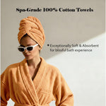 Miami 100% Cotton 6-Piece Towel Set - Lightweight & Quick-Drying