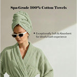 Miami 100% Cotton 6-Piece Towel Set - Lightweight & Quick-Drying