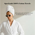 Miami 100% Cotton 6-Piece Towel Set - Lightweight & Quick-Drying