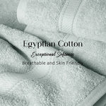 Egyptian Cotton Bath Towels Plush Absorbent Set of 2 - Madeline