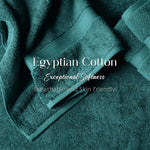 Egyptian Cotton Bath Towels Plush Absorbent Set of 2 - Madeline