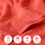 Madeline Egyptian Cotton Bath Towel Set 4-Piece