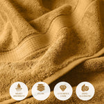 Madeline Egyptian Cotton Bath Towel Set 4-Piece