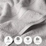 Madeline Egyptian Cotton Bath Towel Set 4-Piece