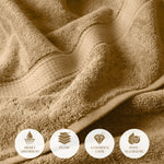 Madeline Egyptian Cotton Bath Towel Set 4-Piece