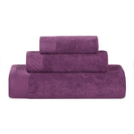 3 Piece Egyptian Cotton Bath Towel Set Basketweave