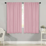 Blackout Window Curtains Solid Room Darkening Back Tab Set of 2