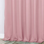 Classic Modern Solid Room Darkening Blackout Curtain Panels, Set of 2