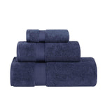 3 Piece Zero Twist Cotton Towels Soft Absorbent