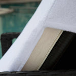 Superior Cotton Terry Monogrammed Patio Chaise Lounge Chair Cover
