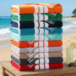 Striped Oversized Cabana Cotton Beach Towel Sets