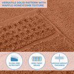 Superior Napa Zero Twist Cotton Waffle Honeycomb 8 Piece Towel Set