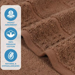 Superior Napa Zero Twist Cotton Waffle Honeycomb 3 Piece Towel Set