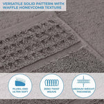 Superior Napa Zero Twist Cotton Waffle Honeycomb Bath Sheet Set of 2