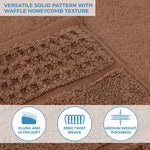 Superior Napa Zero Twist Cotton Waffle Honeycomb Bath Sheet Set of 2