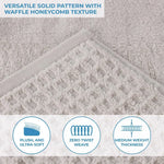 Superior Napa Zero Twist Cotton Waffle Honeycomb 3 Piece Towel Set